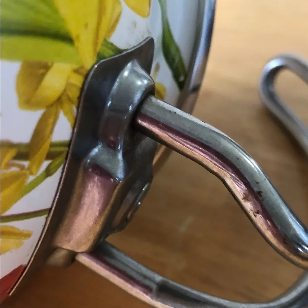PIONEER Multicolor spring Floral Enamel Tea Kettle
